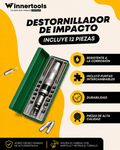 Destornillador de Impacto Manual de Alta Fuerza (Set de 14 Piezas)