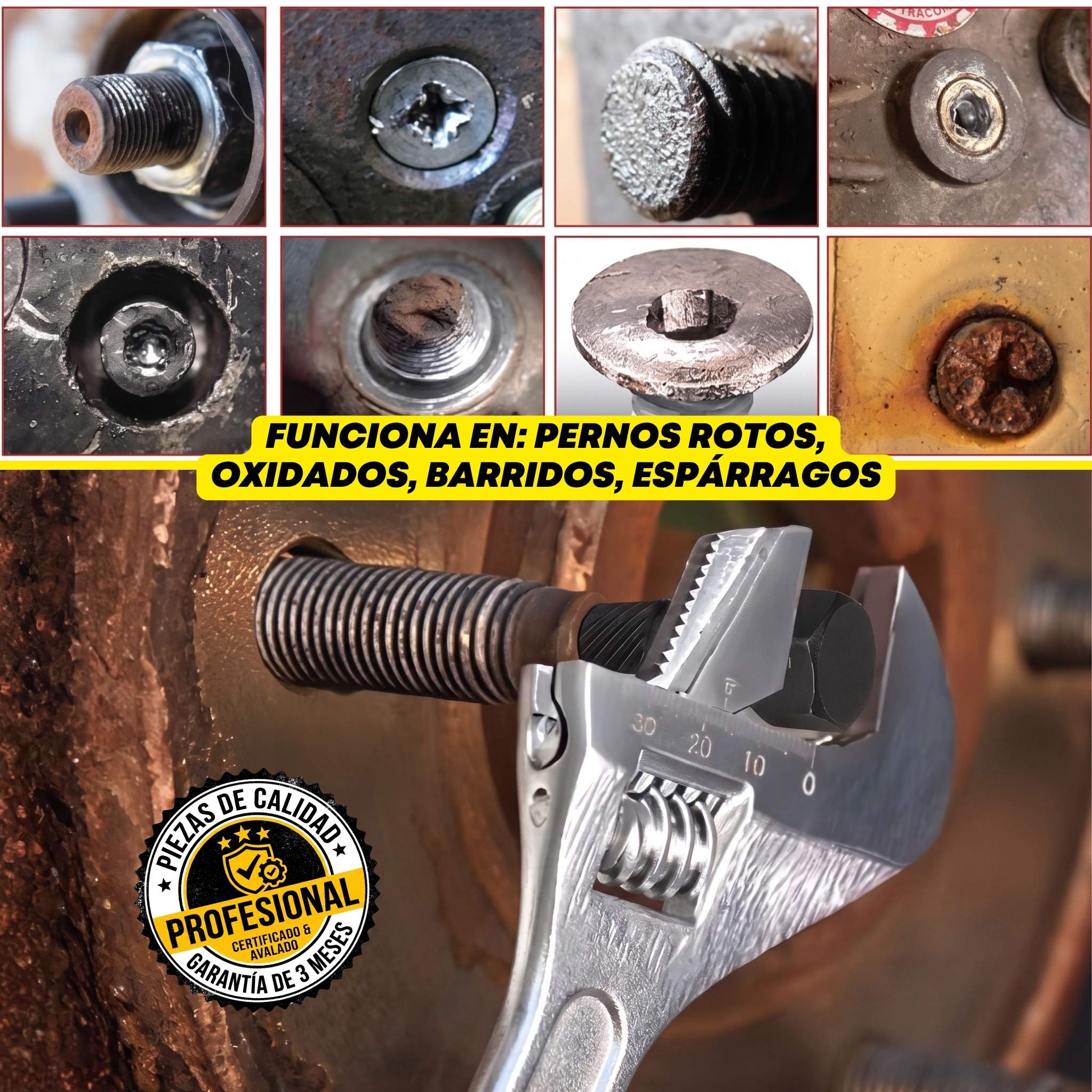 Kit Extractor de Tornillos y Pernos Dañados (Set Profesional de 25 Piezas)