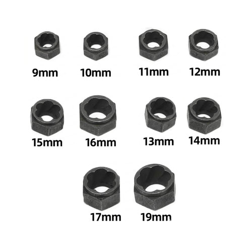 Set Extractor de Impacto para Tuercas y Tornillos Redondeados u Oxidados