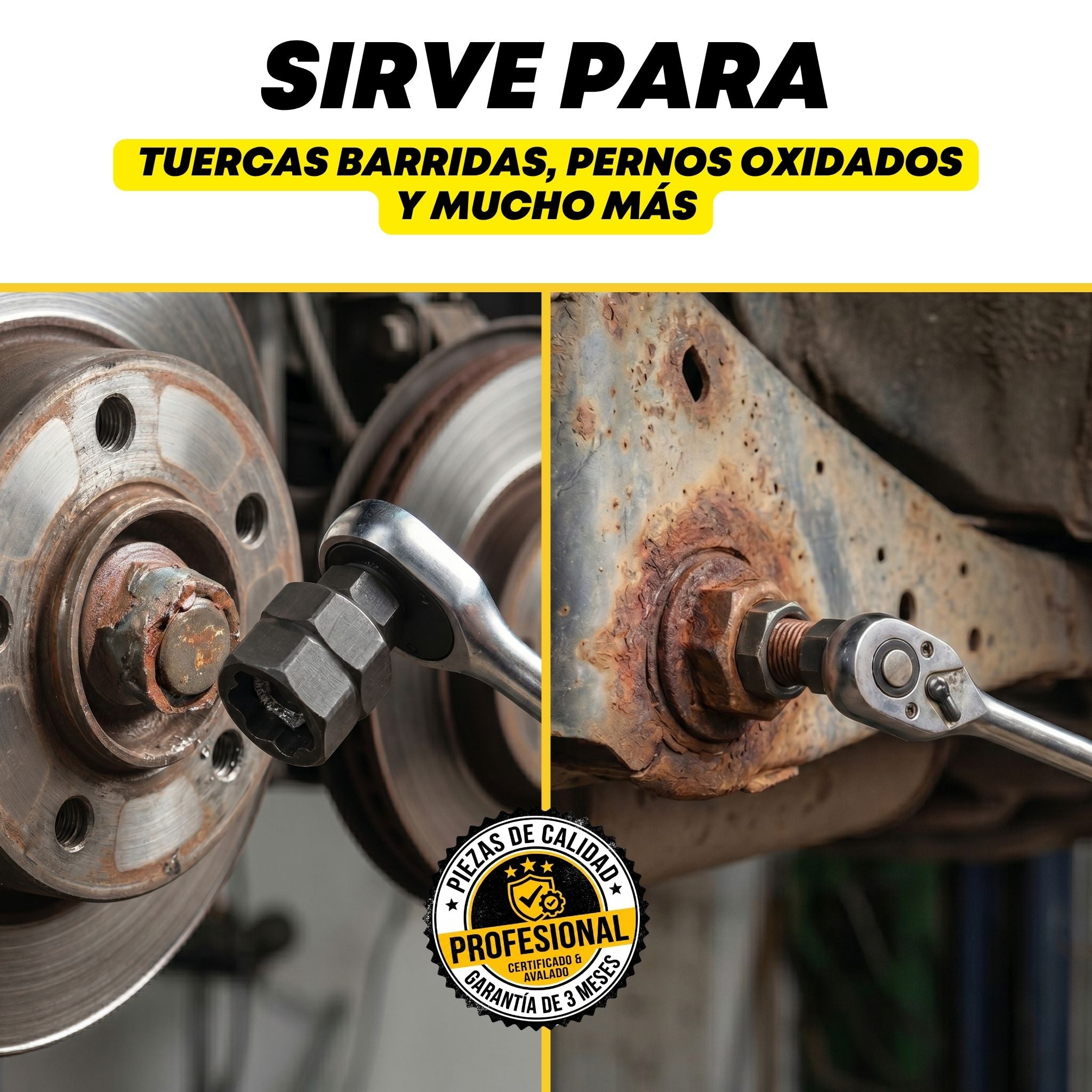 Set Extractor de Impacto para Tuercas y Tornillos Redondeados u Oxidados