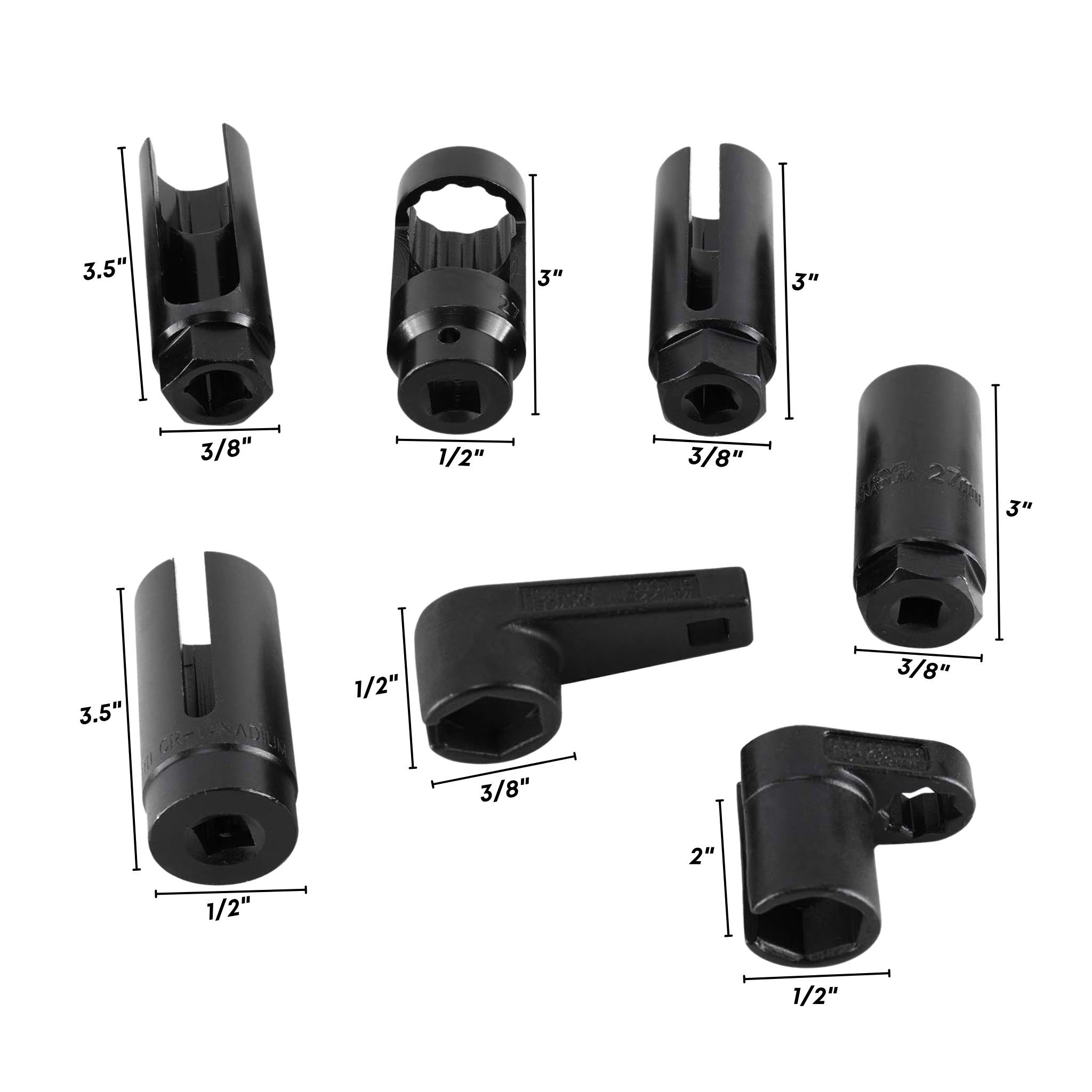 Kit Automotriz Extractor de Sensores de Oxígeno y Vacío (7 Piezas)